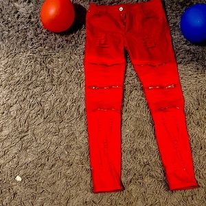 Red Men Pants waist size 30